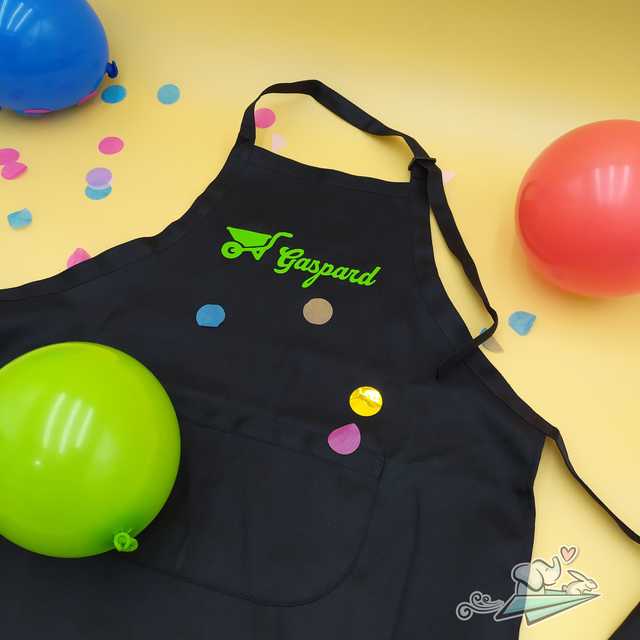 Flocage personnalisé spécial anniversaire - pour tablier x 10